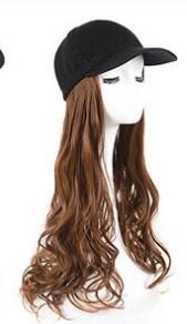 Peluca Sombrero Mujer Cabello Largo Ondas Voluminosas Rojo - Accesorio 2 en 1 - Image 10