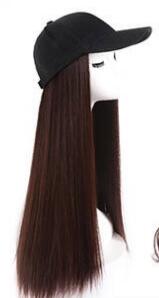 Peluca Sombrero Mujer Cabello Largo Ondas Voluminosas Rojo - Accesorio 2 en 1 - Image 9