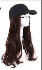 Peluca Sombrero Mujer Cabello Largo Ondas Voluminosas Rojo - Accesorio 2 en 1 - Image 11
