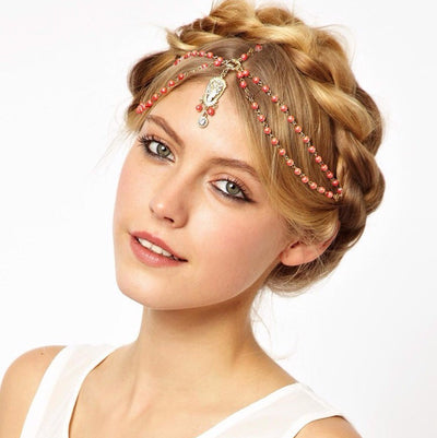 Cadena de Cabello Gótica Vintage con Diamantes Flash de Lujo en Acrílico - Image 10