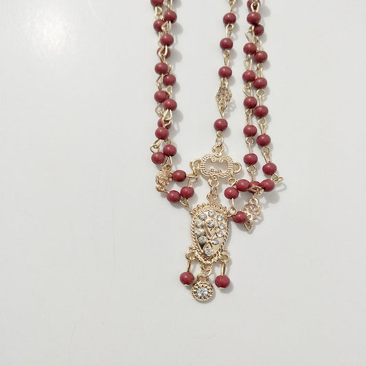 Cadena de Cabello Gótica Vintage con Diamantes Flash de Lujo en Acrílico - Image 2