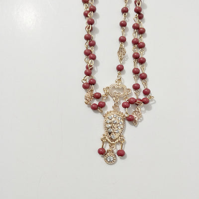 Cadena de Cabello Gótica Vintage con Diamantes Flash de Lujo en Acrílico - Image 2