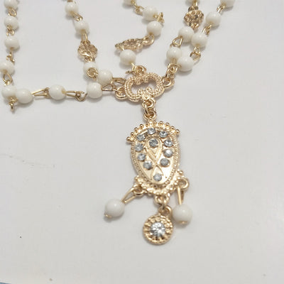 Cadena de Cabello Gótica Vintage con Diamantes Flash de Lujo en Acrílico
