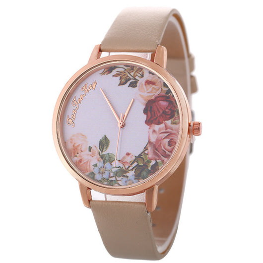 Reloj de Pulsera Mujer Estilo Coreano con Diseño Personalizado de Flor Peonía - Image 13
