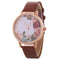 Reloj de Pulsera Mujer Estilo Coreano con Diseño Personalizado de Flor Peonía