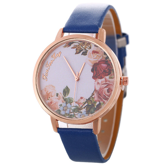 Reloj de Pulsera Mujer Estilo Coreano con Diseño Personalizado de Flor Peonía - Image 2