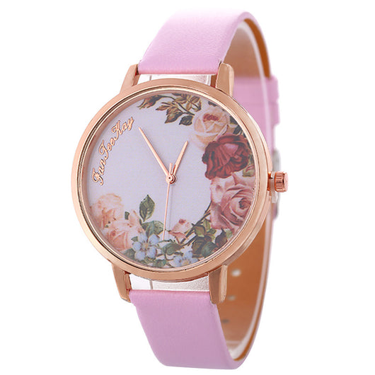 Reloj de Pulsera Mujer Estilo Coreano con Diseño Personalizado de Flor Peonía - Image 8