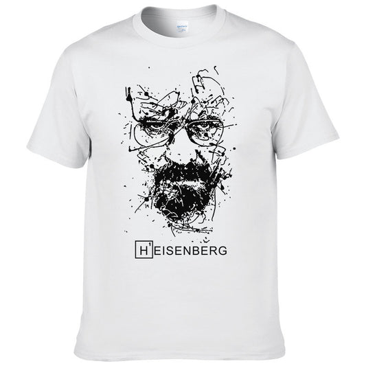 Playera Heisenberg Estilo Europeo y Americano para Hombre