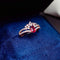 Natural New Burnt Ruby Ring Rojo