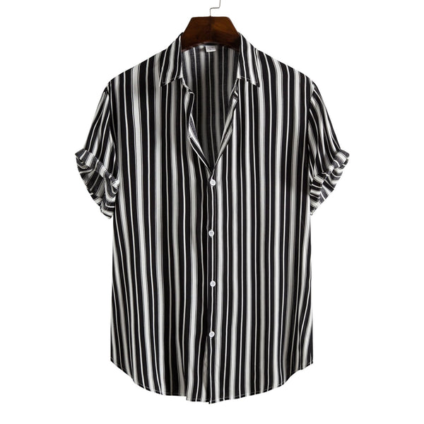 Camisa Casual de Rayas para Hombre - Estilo Moderno y Versátil