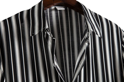 Camisa Casual de Rayas para Hombre - Estilo Moderno y Versátil - Image 4
