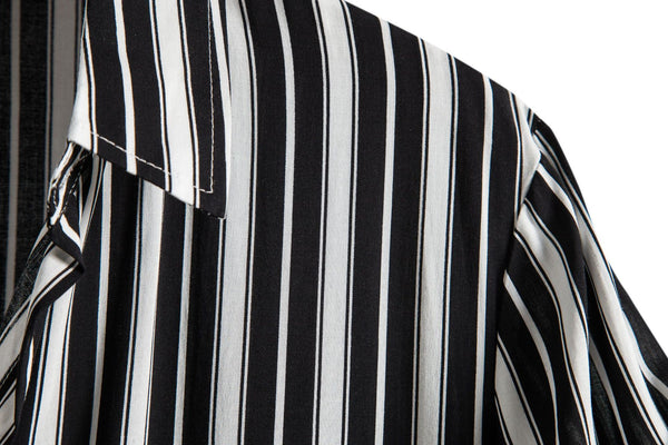 Camisa Casual de Rayas para Hombre - Estilo Moderno y Versátil