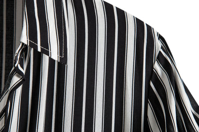 Camisa Casual de Rayas para Hombre - Estilo Moderno y Versátil - Image 2