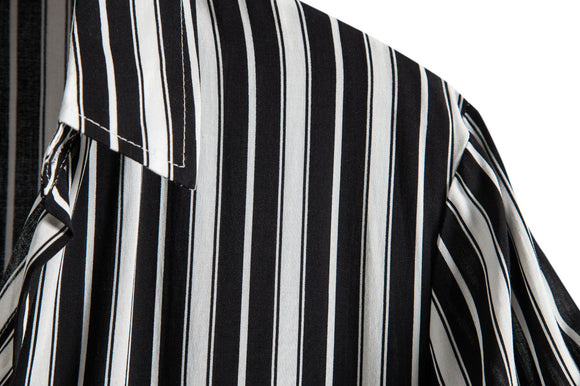 Camisa Casual de Rayas para Hombre - Estilo Moderno y Versátil