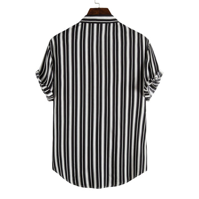 Camisa Casual de Rayas para Hombre - Estilo Moderno y Versátil - Image 3