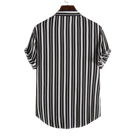 Camisa Casual de Rayas para Hombre - Estilo Moderno y Versátil - Image 3