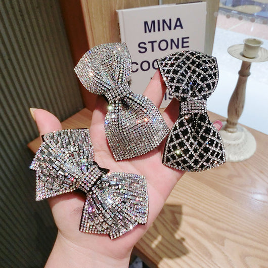 Pasador de Moño con Diamantes Completos para el Cabello - Image 10
