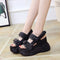 Zapatos Deportivos con Plataforma y Cuña Alta