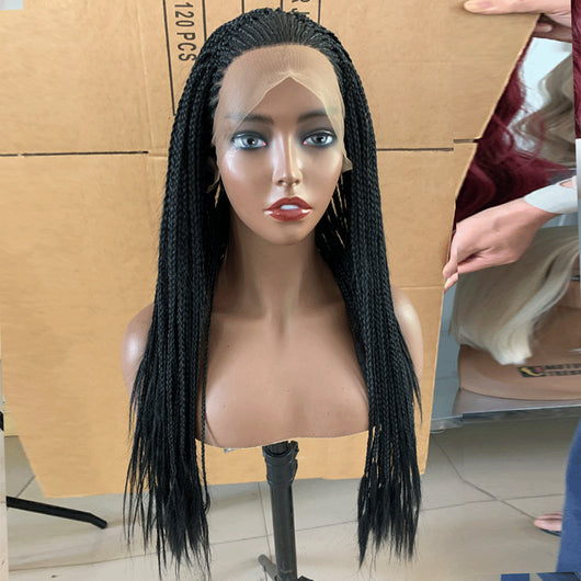 Peluca Trenzada Frontal de Encaje para Mujeres - Estilo Africano - Image 9