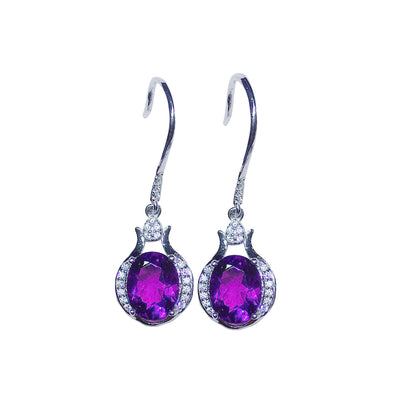 Aretes de Amatista Natural - Púrpura Profundo y Misterioso - Image 8