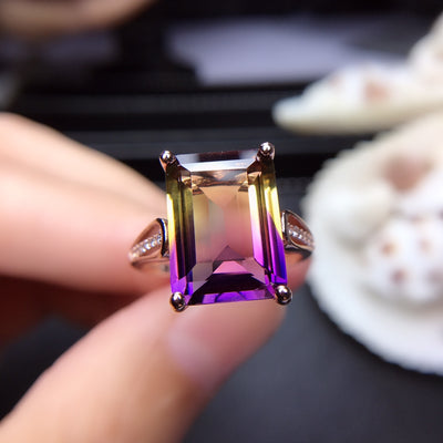 Anillo de Amatista con Degradado de Color - Image 11
