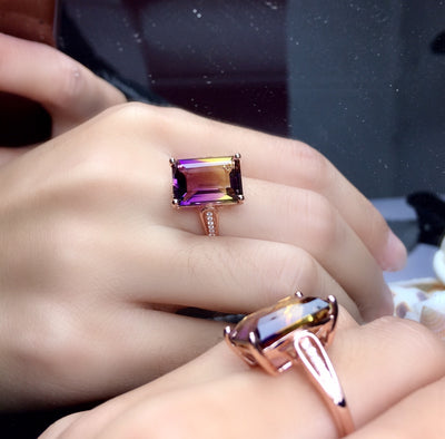 Anillo de Amatista con Degradado de Color - Image 9