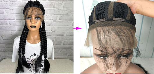 Pelucas de Trenzas Europeas y Americanas - Estilos Trendy Half-Hand Hook - Image 4