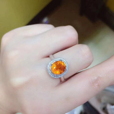 Anillo de Granate en Plata 925 - Brillo Intenso sin Imperfecciones - Image 10