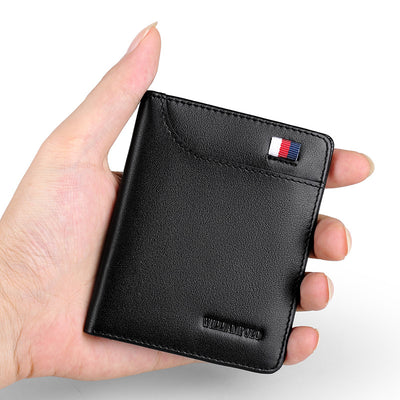 Billetera Compacta de Cuero Genuino con Monedero y Porta Tarjetas - Image 9