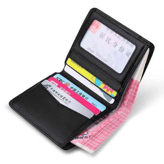 Billetera Compacta de Cuero Genuino con Monedero y Porta Tarjetas - Image 3