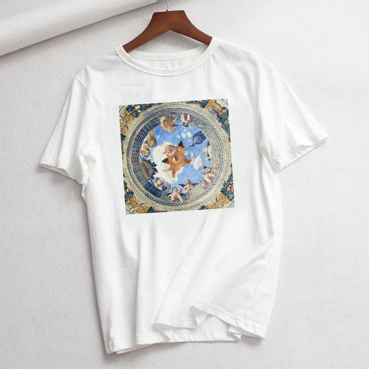 Playera Casual Talla Grande con Arte Cartoon - Comodidad de Verano - Image 16