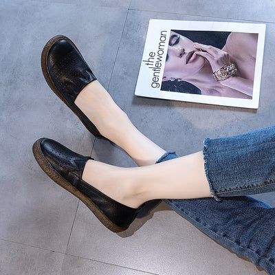 Zapatos de Cuero Transpirable con Suela Flexible para Mujer - Image 3