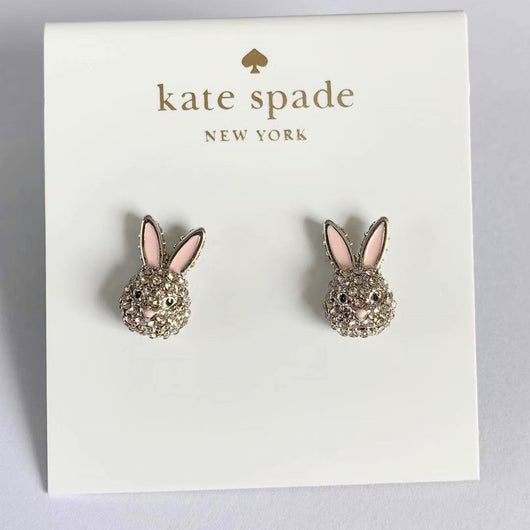 Aretes de Conejo Plateados con Diamantes Completos - Diseño Versátil - Image 7