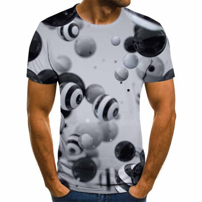 Playera Gráfica 3D para Hombre - Diseño Casual Moderno - Image 32
