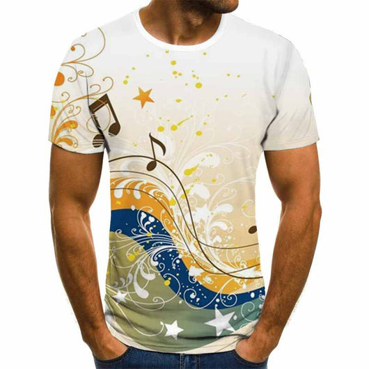 Playera Gráfica 3D para Hombre - Diseño Casual Moderno - Image 34