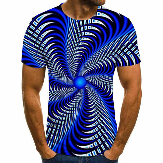 Playera Gráfica 3D para Hombre - Diseño Casual Moderno - Image 3