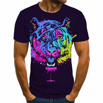 Playera Gráfica 3D para Hombre - Diseño Casual Moderno - Image 4