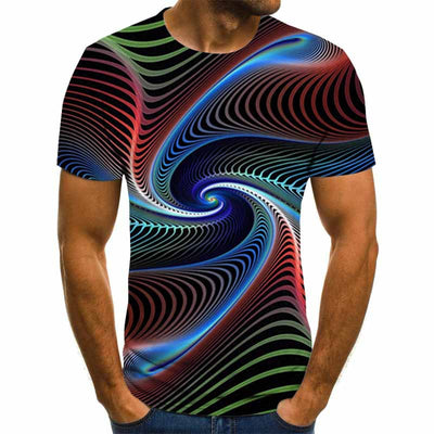 Playera Gráfica 3D para Hombre - Diseño Casual Moderno - Image 7