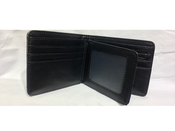 Billetera de Cuero PU Pulp Fiction para Hombre - Cartera Estilo BMF con Compartimentos Monedas y Tarjetas