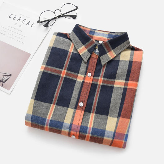 Blusa Cuadros Otoño Invierno - Camisa Plaid Versátil - Image 17