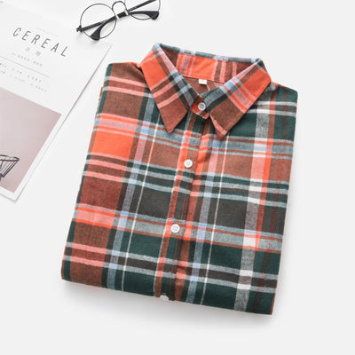 Blusa Cuadros Otoño Invierno - Camisa Plaid Versátil - Image 21