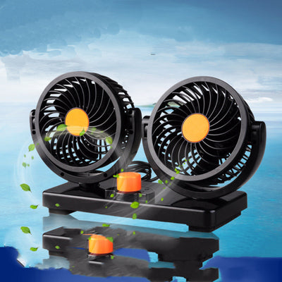 Ventilador Portátil para Auto con Doble Cabezal 360° y Flujo de Aire Potente - Image 4