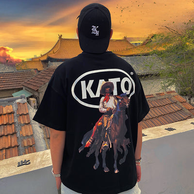 Camiseta Suelta de Manga Corta para Hombre - Estilo Urbano Verano - Image 3