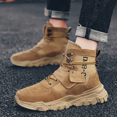 Botas de Trabajo Altas Estilo Británico para Hombre - Image 6