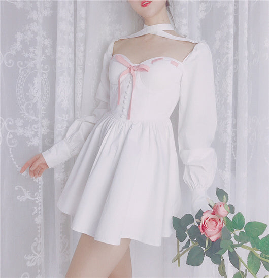 Vestido Retro Palacio con Mangas Linterna - Estilo Francés Elegante - Image 7