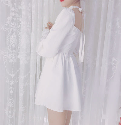 Vestido Retro Palacio con Mangas Linterna - Estilo Francés Elegante - Image 6