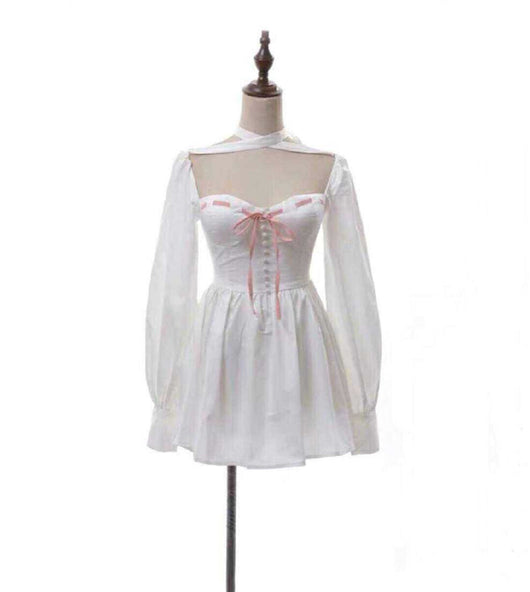 Vestido Retro Palacio con Mangas Linterna - Estilo Francés Elegante - Image 5