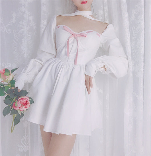 Vestido Retro Palacio con Mangas Linterna - Estilo Francés Elegante - Image 2