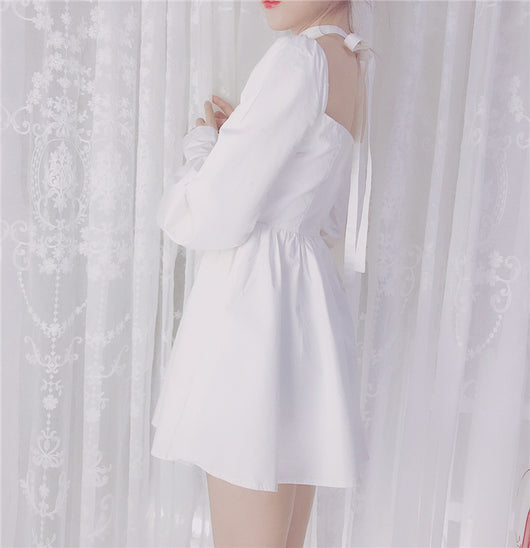 Vestido Retro Palacio con Mangas Linterna - Estilo Francés Elegante - Image 3