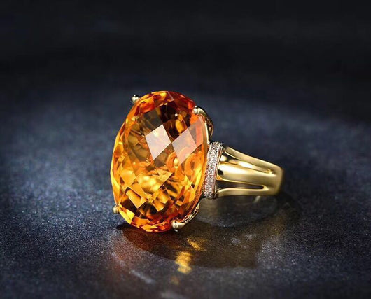 Anillo de Citrino Brasileño Giro de la Suerte - Image 10